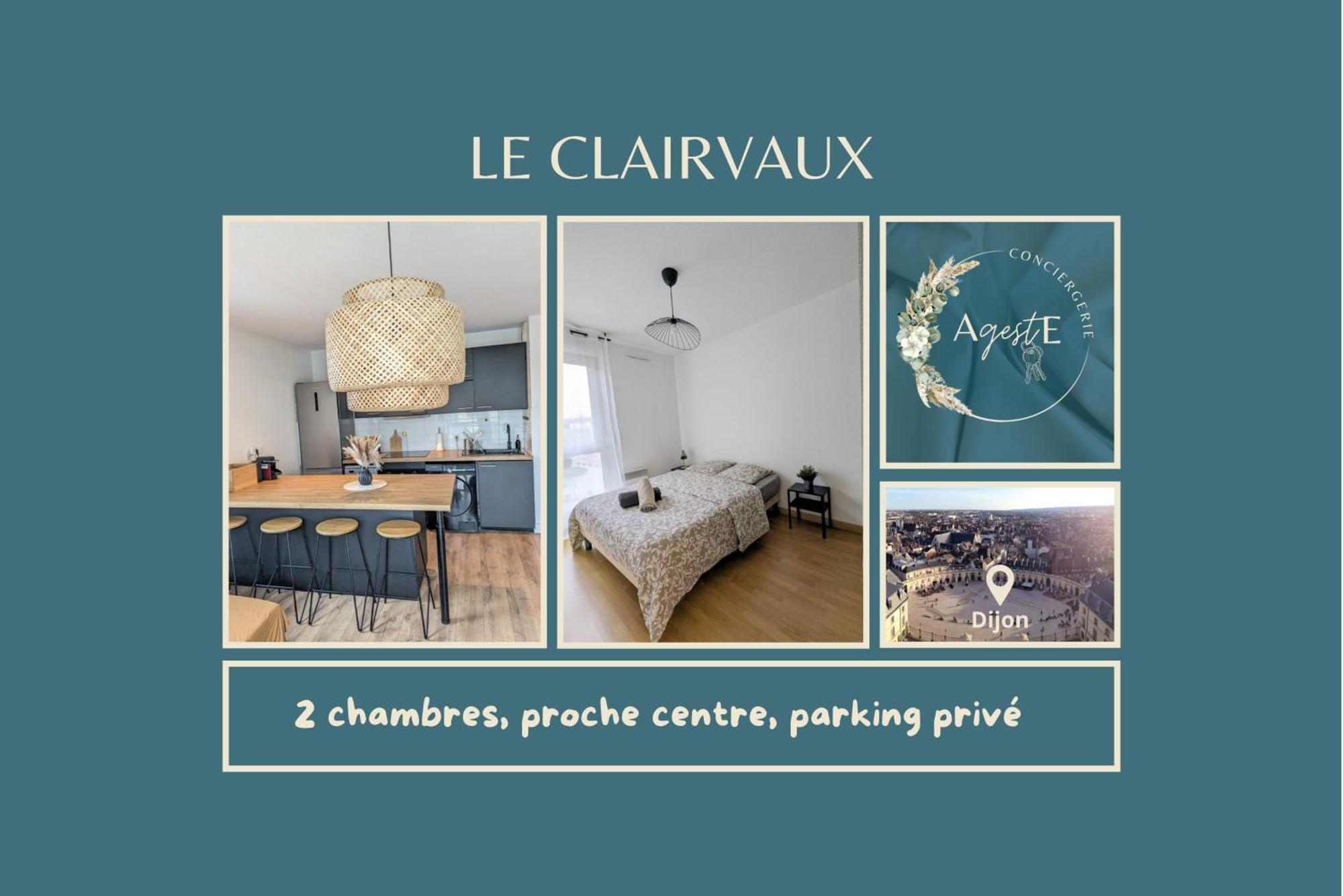 Le Clairvaux - Proche Centre Avec 1 Place En Parking Souterrain Dijon Exteriör bild